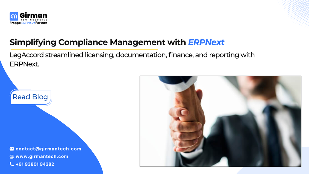 How LegAccord Manages Compliance for Amazon, Godrej, Tata Motors & Mahindra with ERPNext